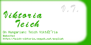 viktoria teich business card